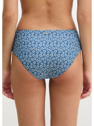 Figi bikini w kolorze błękitno-białym