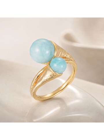 Vergold. Ring mit Edelsteinen