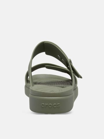 Pantoletten "Brooklyn Buckle" in Khaki