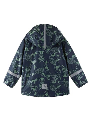 Regenjacke "Koski" in Dunkelblau/ Grün