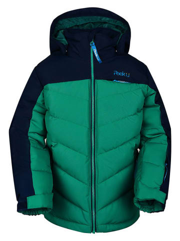 Winterjas "Willey" groen/donkerblauw
