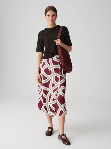 Rock "Robali" in Aubergine/ Creme