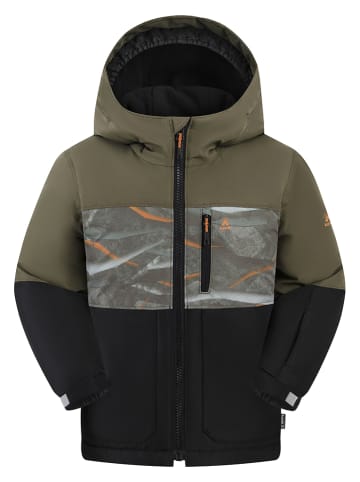 Winterjacke "Crosby" in Schwarz/ Grün