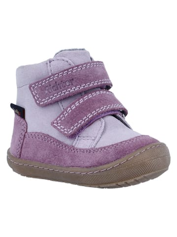 Leren barefootschoenen "Maxi" grijs/paars