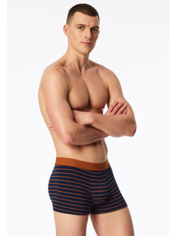 3er-Set: Boxershorts in Dunkelblau/ Orange