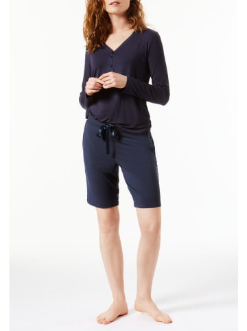Pyjama-Shorts in Dunkelblau