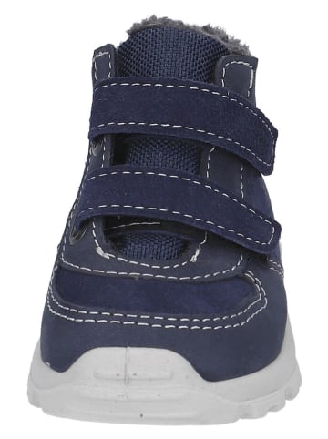 Leder-Boots in Dunkelblau