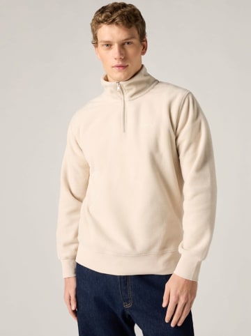 Fleece trui beige