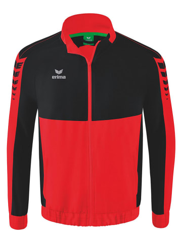 Trainingsjacke in Rot/ Schwarz