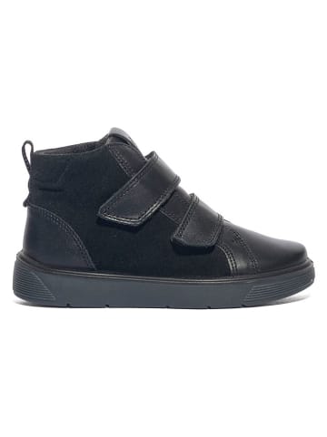 Skórzane sneakersy w kolorze czarnym