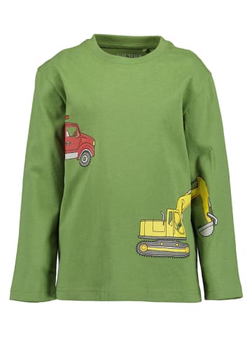 2er-Set: Longsleeves in Grün/ Dunkelblau