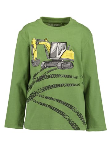 2er-Set: Longsleeves in Grün/ Dunkelblau