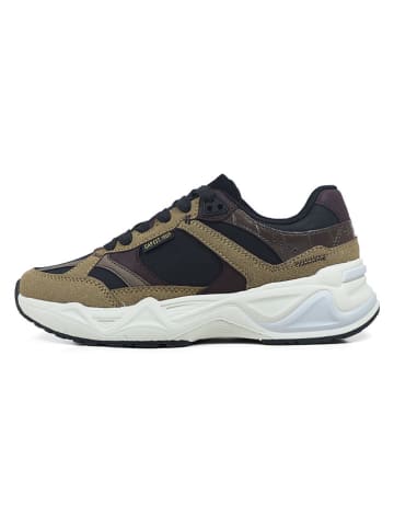 Sneakers in Dunkelblau/ Khaki