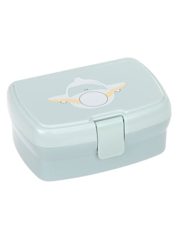 Lunchbox "Tiny Drivers Airplane" lichtblauw - (B)17,7 x (H)7,3 x (D)13,4 cm