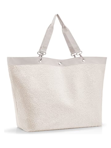 Shopper bag w kolorze kremowym - 68 x 45 x 20 cm