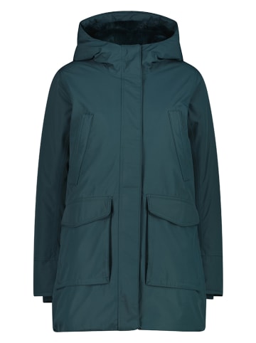 Parka w kolorze turkusowym