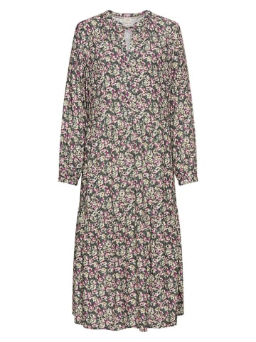 Kleid in Grün/ Creme/ Rosa