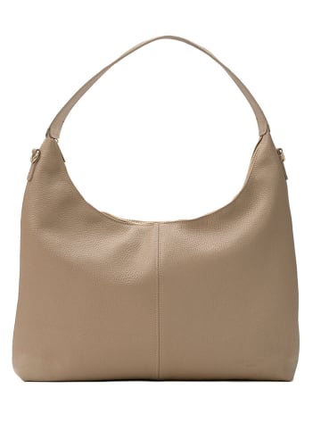 Leder-Shopper "Aliz" in Beige - (B)43 x (H)25 x (T)10 cm