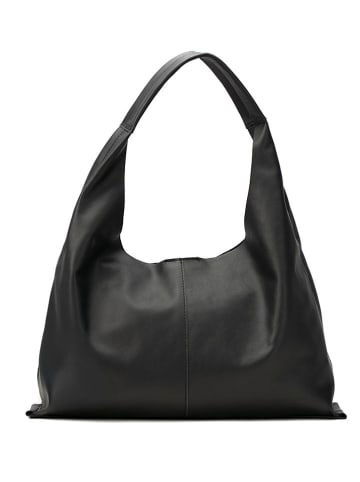 Leren shopper "Azia" zwart - (B)42 x (H)43 x (D)14 cm
