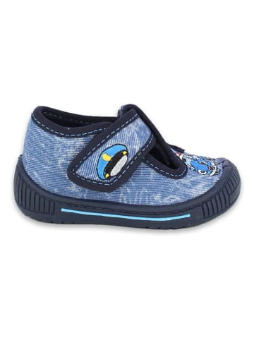 Pantoffels "Police Car" blauw