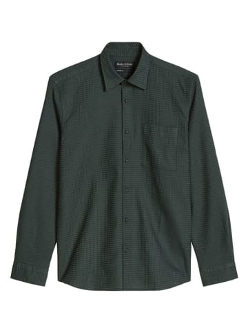 Blouse - regular fit - donkergroen