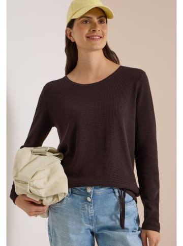 Sweter w kolorze ciemnobrązowym