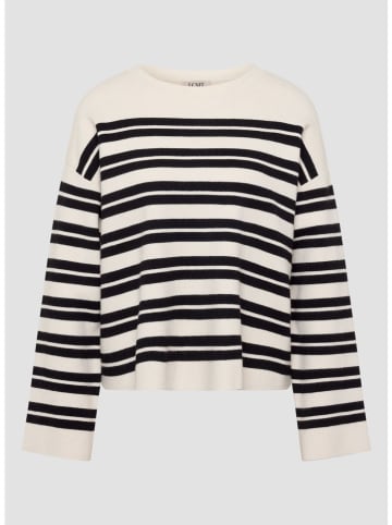 Pullover in Weiß/ Schwarz