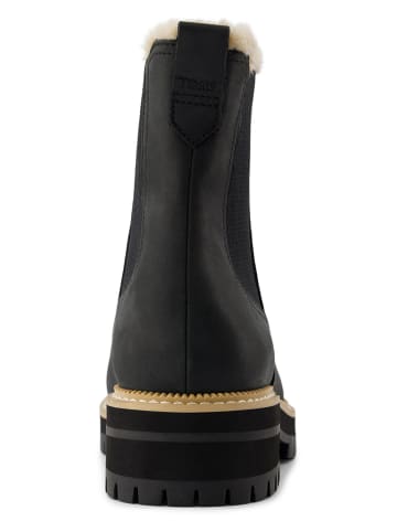 Leder-Chelsea-Boots "Bennet" in Schwarz
