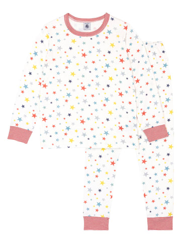 Pyjama in Weiß/ Bunt