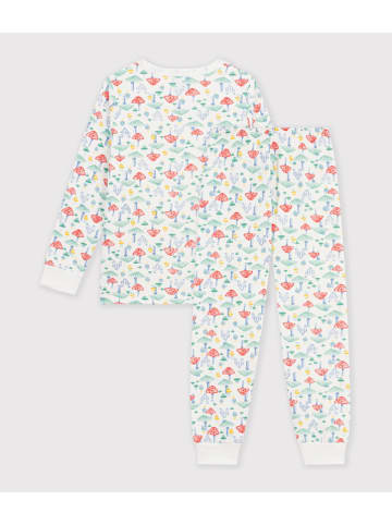Pyjama in Weiß/ Türkis/ Rot