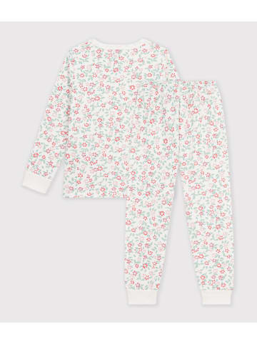 Pyjama in Weiß/ Türkis/ Rot