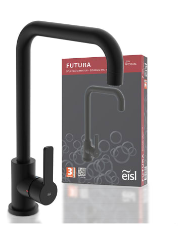 Niederdruck-Spültischarmatur ''Futura'' in Schwarz