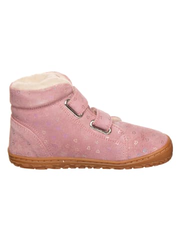 Leder-Barfußschuhe in Rosa