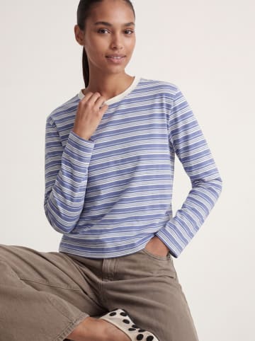 Longsleeve "Sophia" in Blau/ Weiß