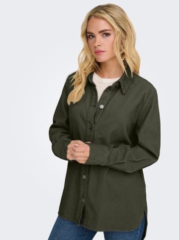 Corduroyblouse kaki