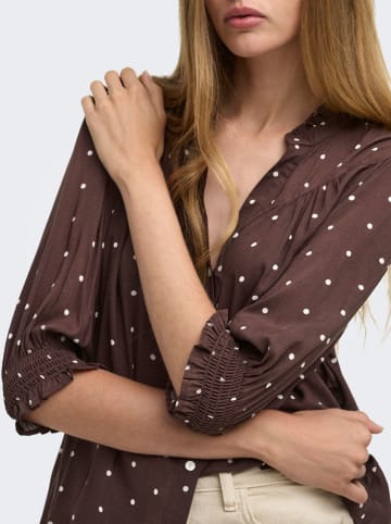 Bluse in Braun