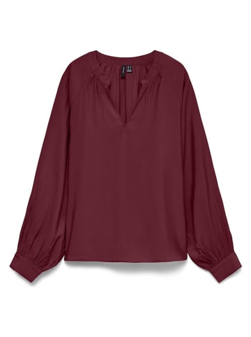 Bluse in Bordeaux