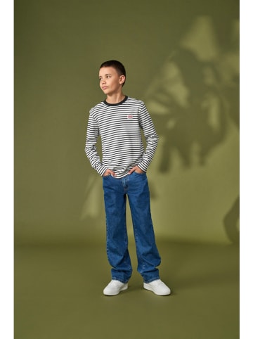 Longsleeve "Dawson" wit/groen