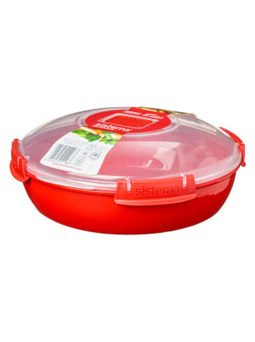 Mikrowellen-Teller ''Heat & Eat'' in Rot - 1,3 l