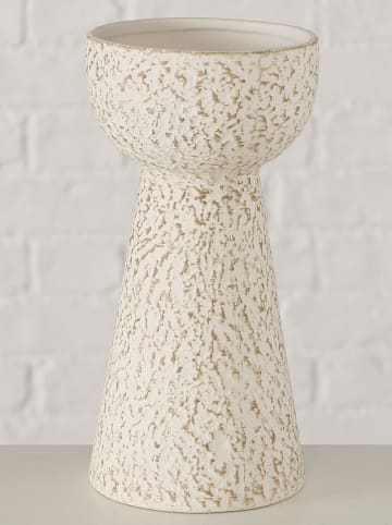 Vase "Vinty" in Weiß - (H)20 x Ø 10 cm