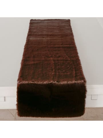 Tischläufer "Liz" in Dunkelbraun - (L)140 x (B)33 cm