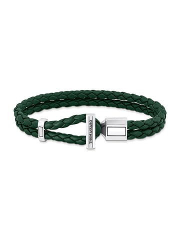 Leder-Armband in Grün