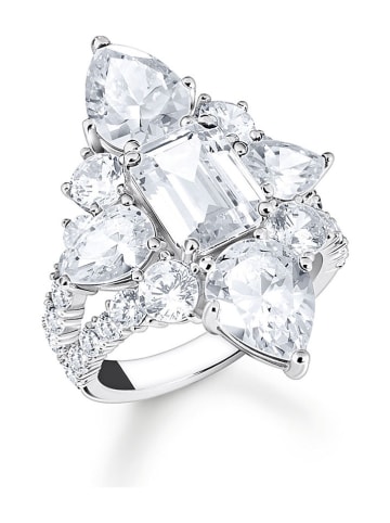 Silber-Ring mit Edelsteinen
