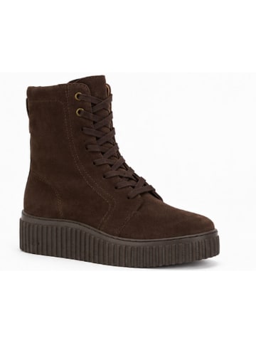 Leren boots "Bianca" donkerbruin