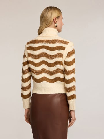 Rollkragenpullover in Beige/ Camel