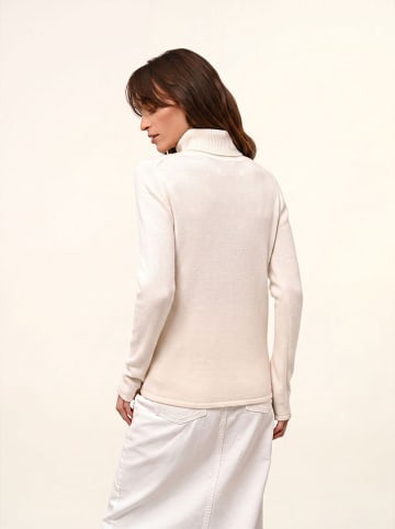 Kaschmir-Rollkragenpullover "June" in Creme