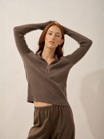 Kaschmir-Pullover "Kristjan" in Braun