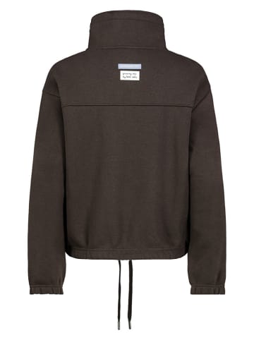 Sweatjacke in Braun
