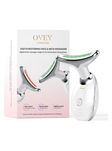 LED-Gesichts- und Nackenmassager in Weiß