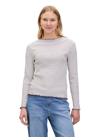 Longsleeve crème/paars